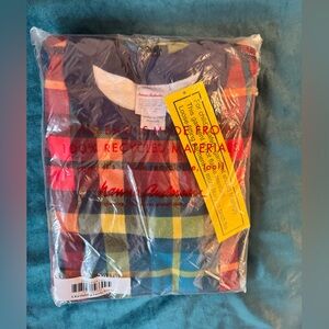 Hannah Andersson Rainbow Plaid Long John PJs (size 10 - 140 cm)